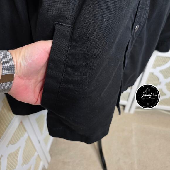 Carhartt Men's Black Rugged Flex® Relaxed Fit Fleece-Lined Shirt Jacket 2XL Tall - Picture 8 of 15